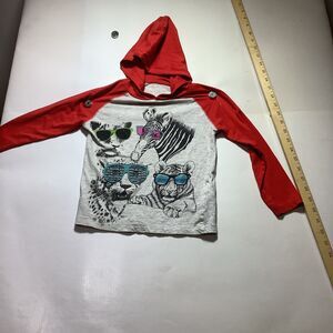 Hollywood size 5 kids long sleeve hooded shirt